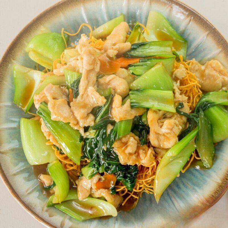 Chicken Pan Fried Noodle